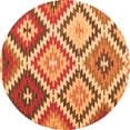 thumbnail image 1 of Ahgly Company Indoor Round Abstract Orange Contemporary Area Rugs, 8' Round, 1 of 1