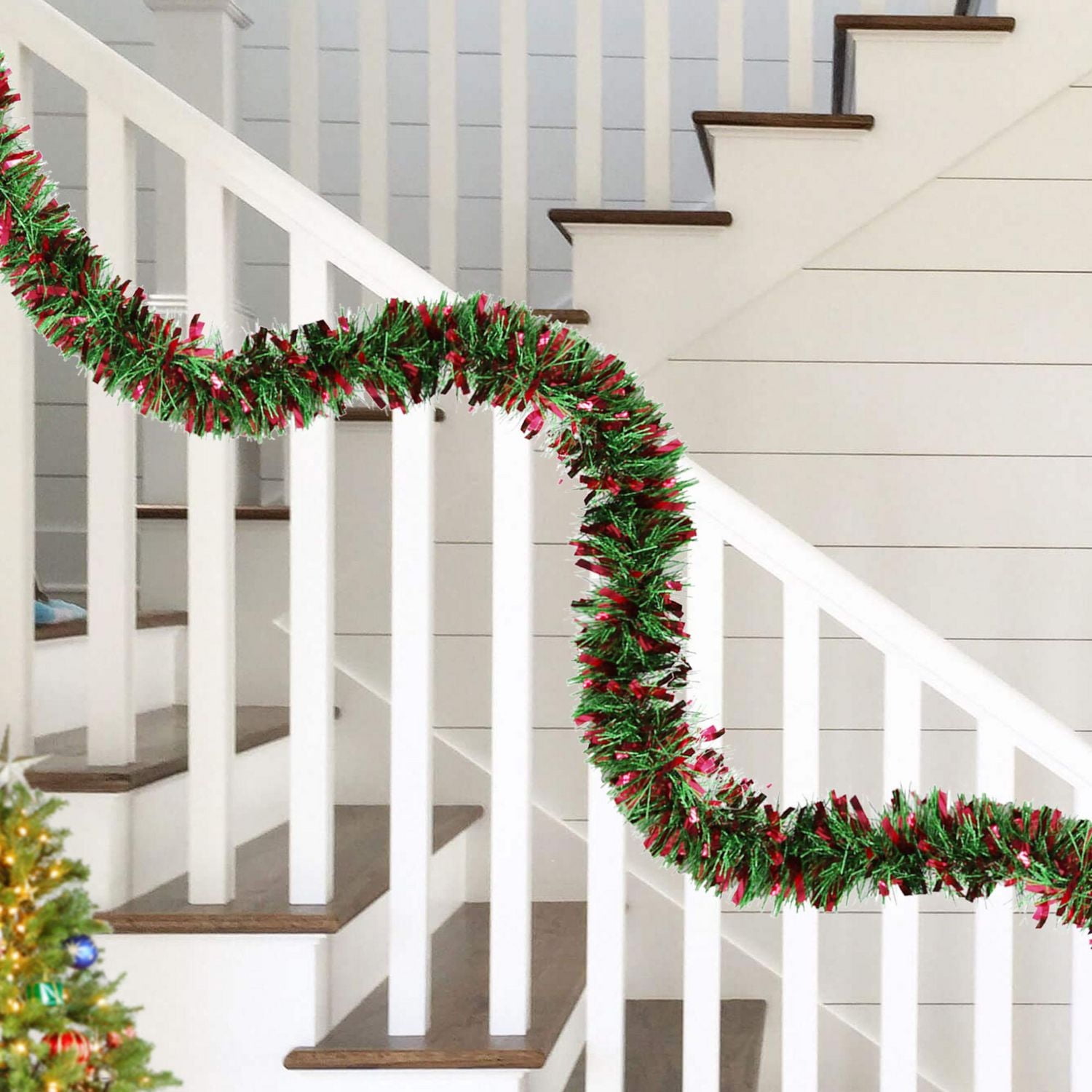 Christmas tinsel garland