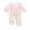 Pink, variant on Toddler Baby Girl Clothes 18 Months Girl Fall Outfits 24 Months Girls Ruffle Long Sleeve Peter-pan Collar Plaid Top Pants 2PCS Set Pink
