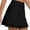 Black, variant on Womens 16" Skorts Tennis Golf Skirt with Pockets Ruffled Stretchy High Waisted Athletic Running Skirts, Pink L