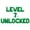 Green, variant on Letter Balloons - LEVEL 7 UNLOCKED 16" Inch Alphabet Letters Foil Mylar Balloon 7th Birthday Party Banner (Gold)