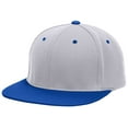 thumbnail image 2 of Pacific Headwear Premium P-Tec Flexfit Cap Es342 Silver/Royal L/Xl, 2 of 2
