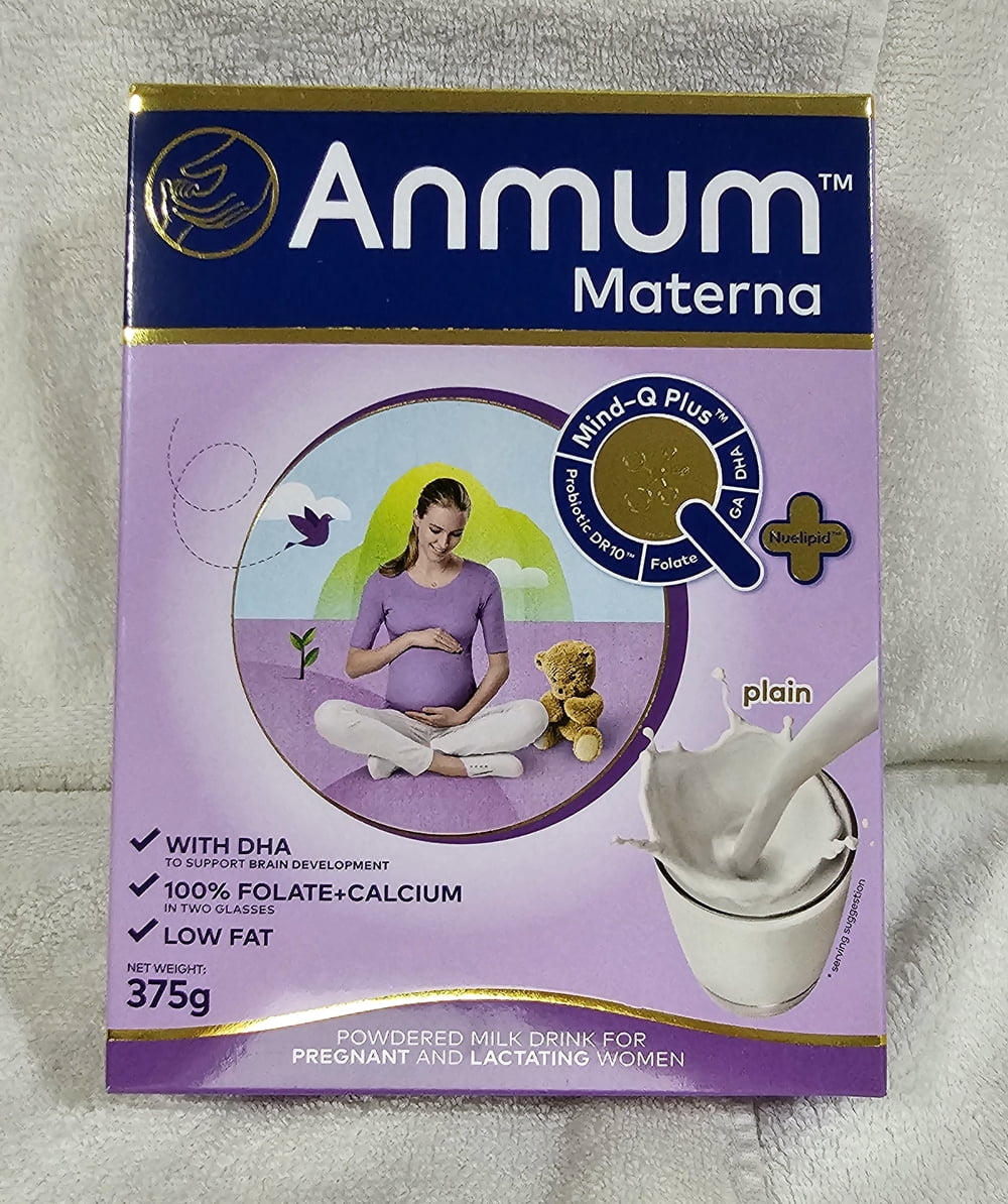 Anmum Materna Powdered Milk Drink for Pregnant and Lactating Women, Plain  Flavor, 375 grams x1