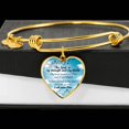 thumbnail image 3 of The Lord Is My Strength And My Shield Stainless Steel Heart Bracelet Bangle, 3 of 9