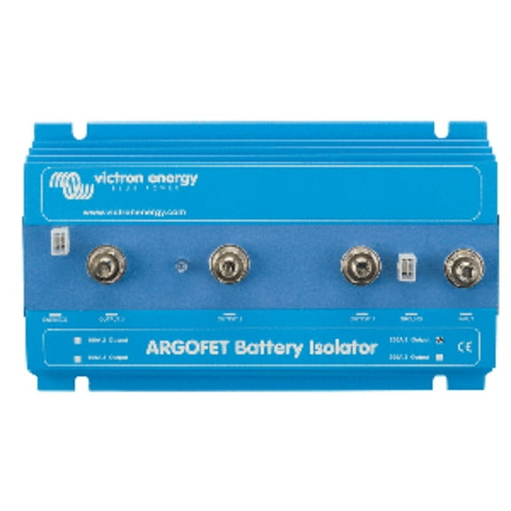11" Blue and White Argo FET Battery Isolator - 200 Ampere