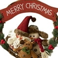 thumbnail image 5 of Christmas Decoration Rattan Circle With Fabric Doll Handmade Decor, 5 of 5