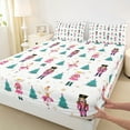 thumbnail image 6 of Feelyou Christmas Nutcracker Bed Sheets for Kid, Dreamy Princess Fairy King Sheets, Kawaii Rat Guard Sheet Set, Lightweight Room Decor, 4pcs, 6 of 7