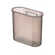 thumbnail image 1 of Injueey Estuche de almacenamiento Soporte de cepillo de montaje en pared transparente Vajilla Exquisita Sin rebabas Comodidad Suministros para Juegos de accesorios de baño Negro, 1 of 6