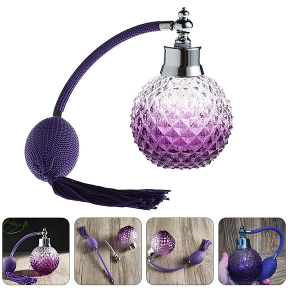 COSMOBETTY 100ml Perfume Refill Bottle Glass Spray Mist Vintage Pineapple Pattern Fade-Resistant