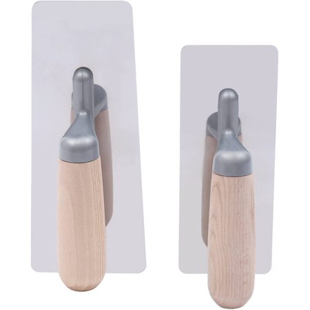 FETCOI Magnesium Alloy Plastering Trowel - 2pc Concrete Scraping Tool Wall Plaster diatom mud construction tool wall trowel Plastic Handle for Concrete, Plaster, Dry Lining