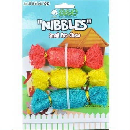 UPC: 0644472009682 | A&E Cage 644164 Nibbles Loofah Candies for Small Animal Toy – Small