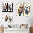 thumbnail image 4 of Designart "Adorable Owls Among Flowers II" Owl Framed Wall Art Set Of 2 - Multicolor Animals Framed Canvas Set For Living Room Decor, 4 of 7
