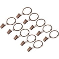 thumbnail image 1 of shiyou-Curtain Rings with Clips, 14pcs Drapery Curtain Clip Rings, 1 Inch Curtain Clip Rings Hooks for Curtain Rod (Copper), 1 of 4
