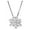 Silver, variant on UP to 65% Off SMihono Necklaces for Women Snowflake Pendant Necklace Women's Luxury Temperament Clavicle Chain