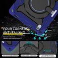 thumbnail image 2 of FJLBDE Case for iPad (A16) 11th/10th Generation 11 inch/10.9 inch 2025/2022 with 360 Kickstand, Shoulder Strap Carrying Protective Cover, Navy Blue, 2 of 6