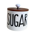 thumbnail image 2 of GROWTH TANK Ceramic Storage Container with Lid Airtight Coffee Container for Living Room 800ml brown lid, 2 of 9