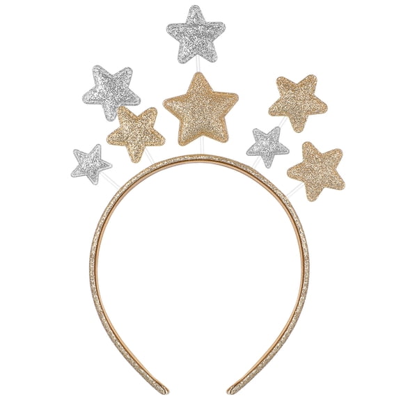 AURARMLET Holiday Party Golden Iron Decorative Headband for Christmas Celebrations and Festive Events