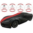 thumbnail image 2 of C7 Corvette Ultraguard Stretch Satin Indoor Car Cover : for 2014-2019 Stingray, Z51, Z06, Grand Sport Corvettes - The Ultimate Custom Fit Black with Red Stripes, 2 of 10