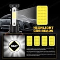 thumbnail image 4 of For Dodge Ram 1500 2500 3500 2019-2021 LED Headlight Bulbs 9005 H11 High Low Beam Combo 6000K 4Pcs, 4 of 17