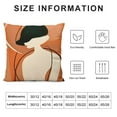 thumbnail image 5 of GOSMITH  Abstract Line Pillow Case Minimalist Art Pillow Cover Women Face Throw Cushion Cover Double-Sided Design Decorative Pastel Suede Cushion Case for Home Office Car Sofa,, 5 of 5