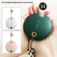 thumbnail image 4 of Portable Hand Warmer Power Bank Home Office Electric Hand Heater with Digital Display, Green, 4 of 8
