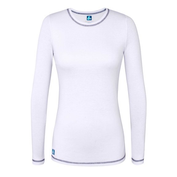 Adar Womens Comfort Long Sleeve Fitted T-Shirt Underscrub Tee - 3400