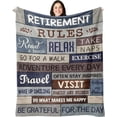 thumbnail image 1 of XZYG Best Retirement Blanket Coworker Leaving Gift(40*50inch), 1 of 6
