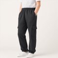 thumbnail image 2 of Gibobby Boys Pants Toddler Little Boys Cargo Jogger Pants 12 18Months 2T 3T 4T 5T Baby Boys Sweatpants Quick Dry Casual Pull On Pants Boys Casual Pants(7-8 Years,Black), 2 of 9