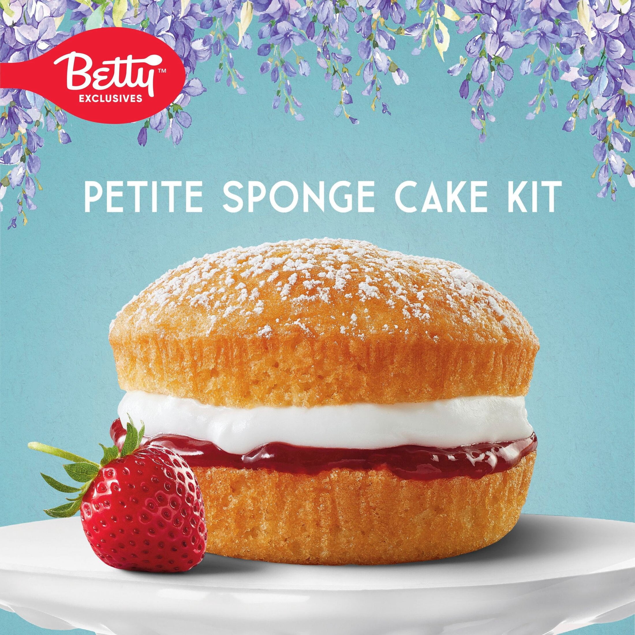 Betty Crocker Bridgerton Petite Sponge Cake Baking Kit, 8.6 oz