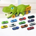 thumbnail image 4 of Dinosaurio Yotijar Devorando coche Vehículo juguetes Portador Camión Educación Temprana con 12 minicoches, 4 of 7