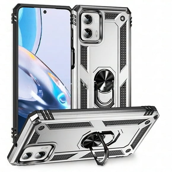 [PST] Motorola Moto G 5G (2023) / G Power 5G 2023 Ring Case, Anti-Drop Hybrid Magnetic Hard Kickstand Case Cover with Ring Stand