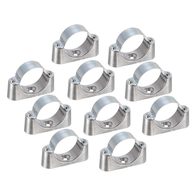 Unique Bargains 10Pack Pipe Support Pipe Bracket Clamp Wall Mount Ceiling Mount for 51mm Pipe