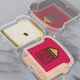 thumbnail image 2 of Contenedor de sándwich reutilizable Contenedor de alimentos sellado Caja de pan transparente Caja de sándwich tostada portátil para alimentos A, 2 of 8