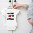thumbnail image 5 of Hooked on Grandma Fishing Grandchild Bodysuit Jumper Girls Infant Baby Brisco Brands 6M, 5 of 6