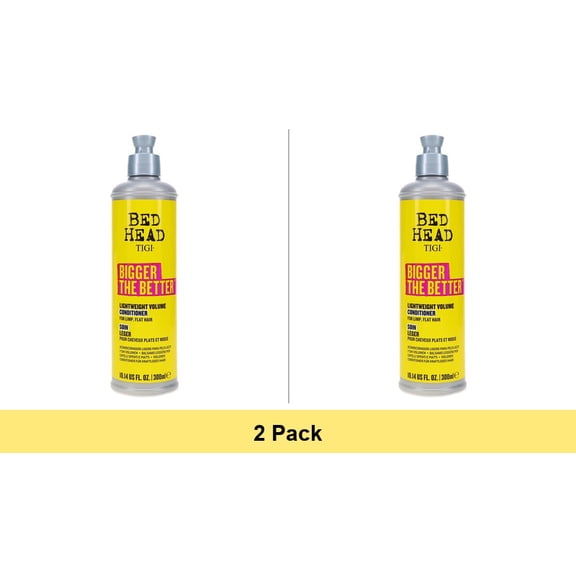 TIGI Bed Head Bigger The Better Lightweight Volume Conditioner, 10.14 Oz - 2 Pack