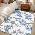 thumbnail image 4 of 3'x5' Area Rugs, Blue Floral Birds Indoor Outdoor Area Rug for Living Room Bedroom, Farmhouse Flowers Pastoral Washable Bathroom Rugs Kitchen Floor Carpet Mats Home Decor Aesthetic, 4 of 8