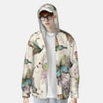 thumbnail image 6 of Rocae Flying Butterflies-1 Print Breathable Sun Protection Hoodie Quick-Dry Lightweight Long Sleeve Hoodie Unisex Running Sports Shirt Small, 6 of 9