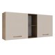 thumbnail image 1 of Alacena MADESA Ágata 150 cm 2 Puertas 2 Nichos Marrón/Crema, 1 of 8