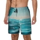 thumbnail image 1 of Fotbe Turquoise Ocean Reflection Traje de Baño para Hombre – Shorts de Natación de Secado Rápido con Forro y Bolsillos-X-Large, 1 of 6