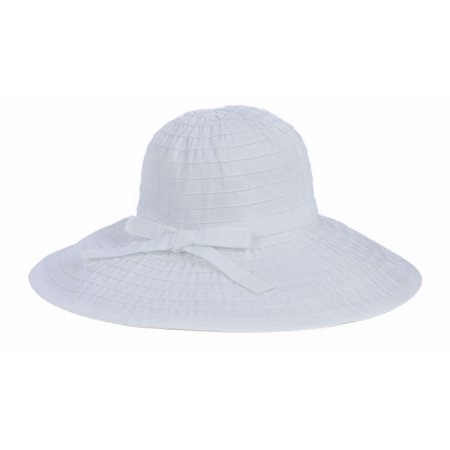 San Diego Hat Company Women's Large Brim Hat O/S White