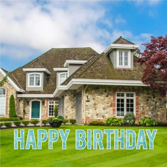 Victory Store Mint Sparkle 24" Tall Happy Birthday Party Supplies 19024