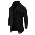 thumbnail image 1 of Awdenio Men's Casual Solid Color Long Sleeved Thickened Cardigan Jacket Sweater, 1 of 4