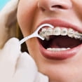 thumbnail image 5 of 1000 piezas Palillos de hilo dental NQ 2 EN 1 Limpieza de dientes para limpieza interdental, 5 of 5