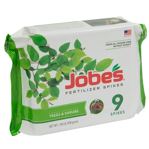 Jobe's Slow Release Tree and Shrub Fertilizer Spikes, 9 Count