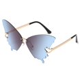 thumbnail image 1 of Fashion Gradient Butterfly Sunglasses For Women Sun Protection Vintage Rimless Sunglasses Eyewear Party Decor, 1 of 7