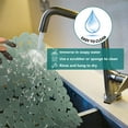thumbnail image 3 of 2 PACK Textured Pebble Sink Mat/protector, Adjustable Kitchen Home Sink Pad, 15.7 in X 11.8 in, Dark Green, 3 of 10