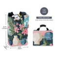 thumbnail image 2 of Yayeee Freestanding Laundry Hamper with Handle Collapsible Large Storage Basket for Clothes, Green Floral, 2 of 7