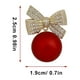 thumbnail image 2 of Pendientes de Navidad para mujer, con lazo redondo, bola de cuentas de cristal, regalo de joyería, 2 of 7