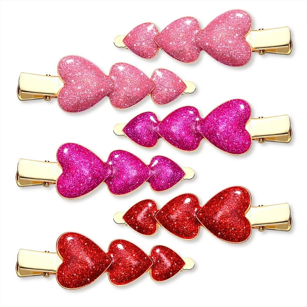 Sparkle Heart Bobby Hair Clips main image 1