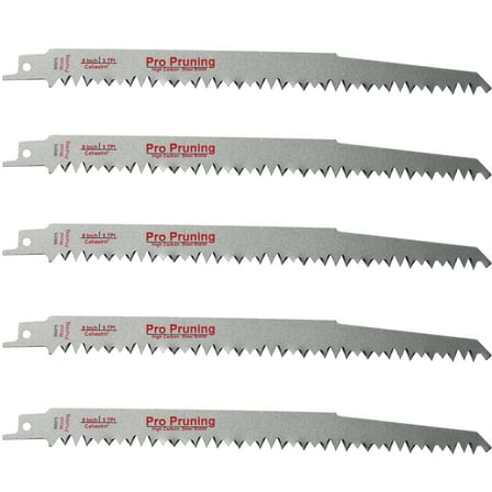 9-Inch Wood Pruning Reciprocating / Sawzall Saw Blades (5 TPI) - 5 Pack - Caliastro